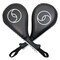 2 Pack Taekwondo Kick Pads, Martial Arts Training Equipment, Kickboxing Striking Target Pads, TKD Sparring Gear (Black, 15 x 2.5 x 7.5 In)